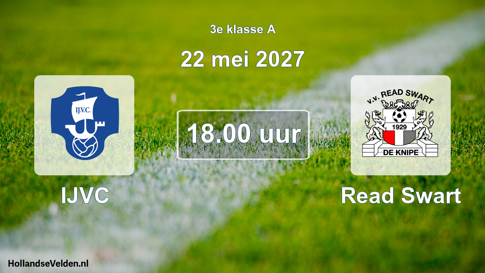Geplande wedstrijd: IJVC - Read Swart (22 mei 2027)