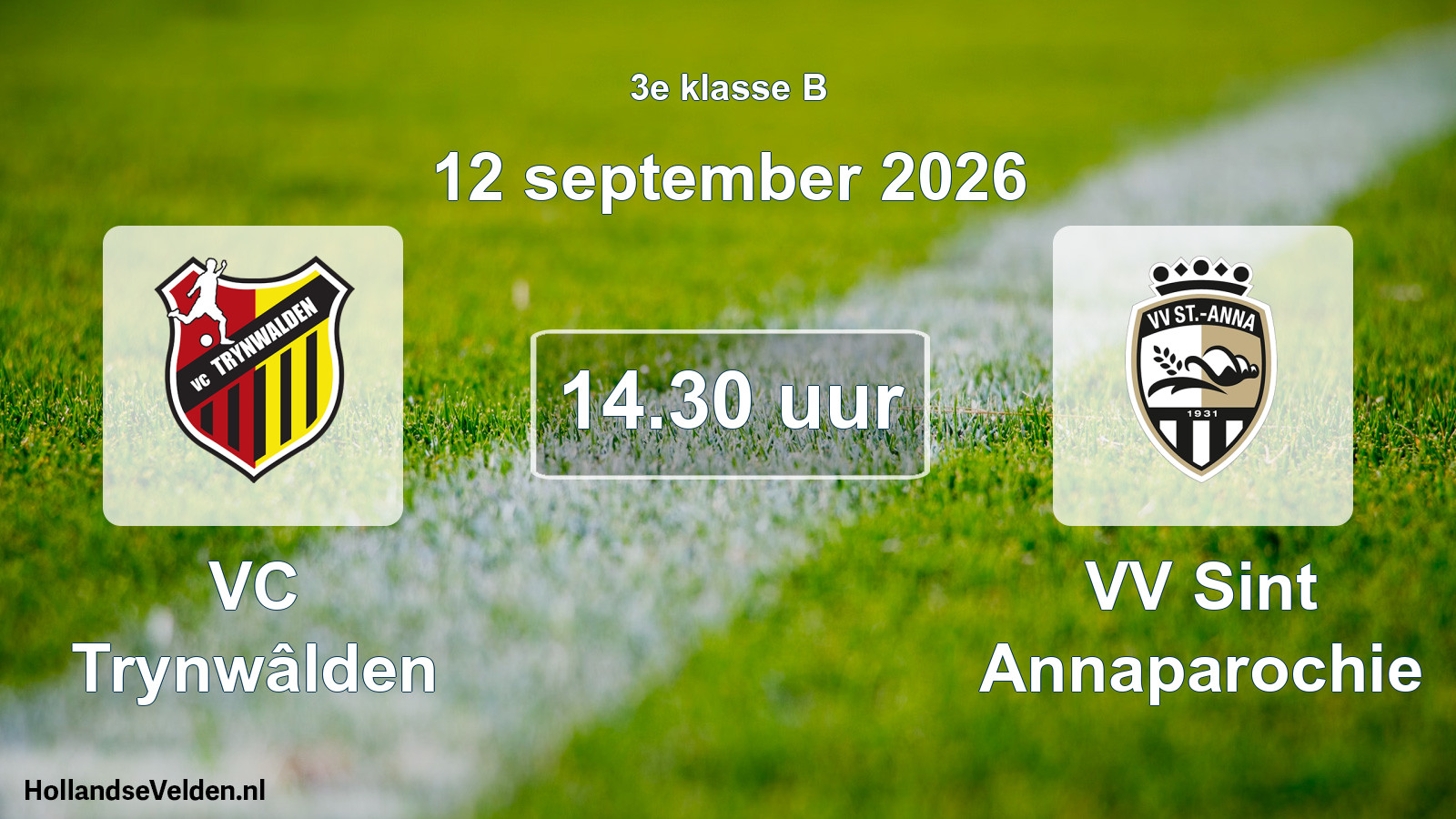 Geplande wedstrijd: VC Trynwâlden - VV Sint Annaparochie (12 september 2026)