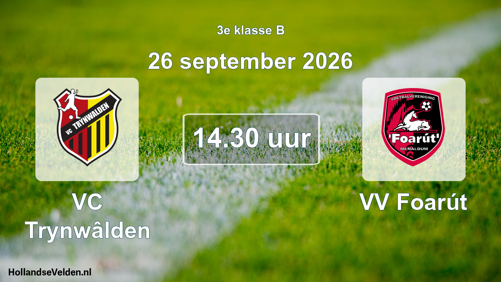 Geplande wedstrijd: VC Trynwâlden - VV Foarút (26 september 2026)
