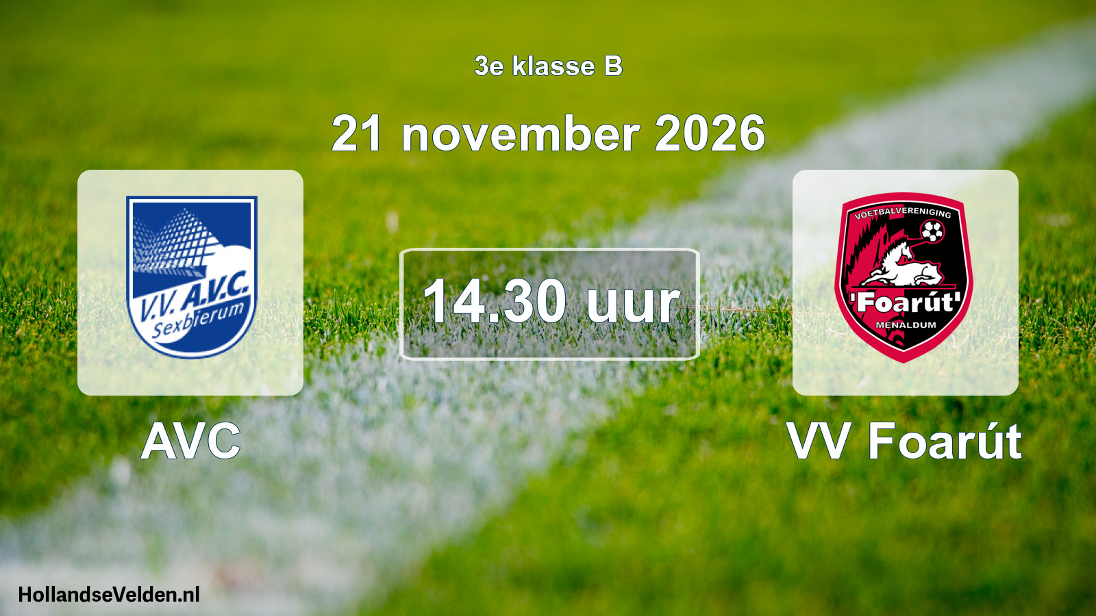 Scheduled Match: AVC - VV Foarút (21 November 2026)