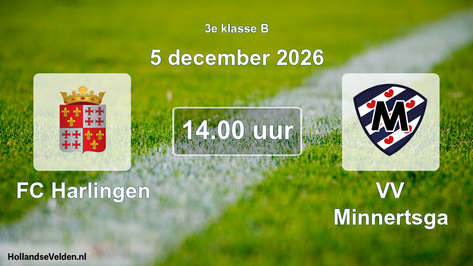 Geplande wedstrijd: FC Harlingen - VV Minnertsga (5 december 2026)