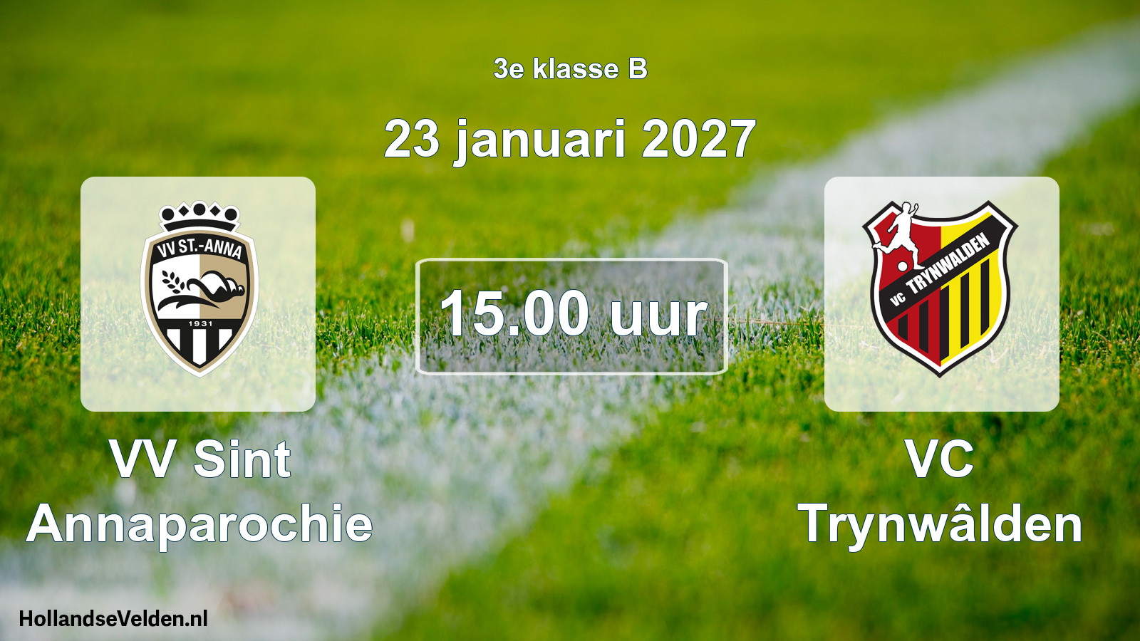 Geplande wedstrijd: VV Sint Annaparochie - VC Trynwâlden (23 januari 2027)