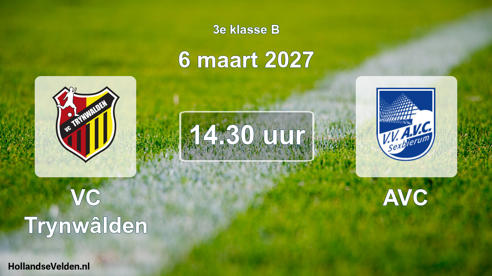 Geplande wedstrijd: VC Trynwâlden - AVC (6 maart 2027)