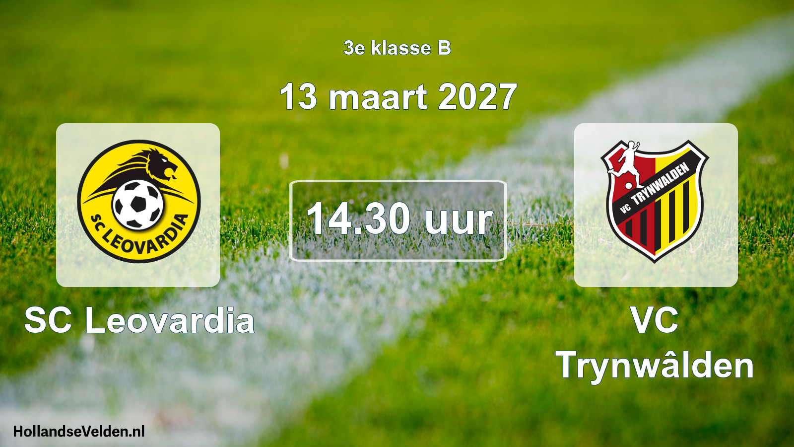 Geplande wedstrijd: SC Leovardia - VC Trynwâlden (13 maart 2027)