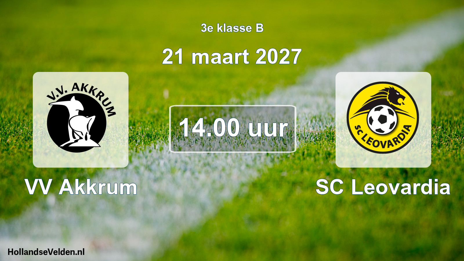 Geplande wedstrijd: VV Akkrum - SC Leovardia (21 maart 2027)