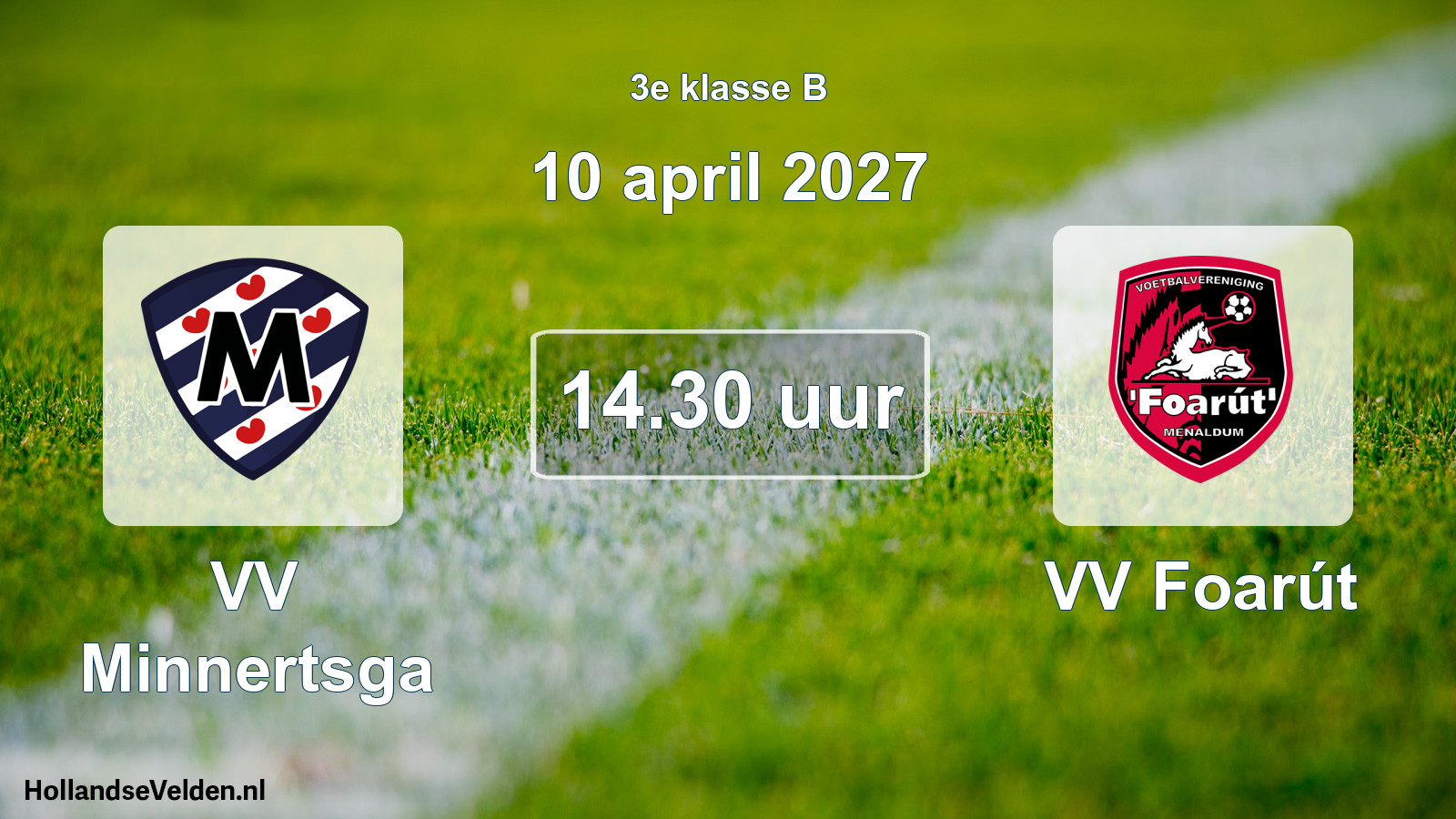 Geplande wedstrijd: VV Minnertsga - VV Foarút (10 april 2027)