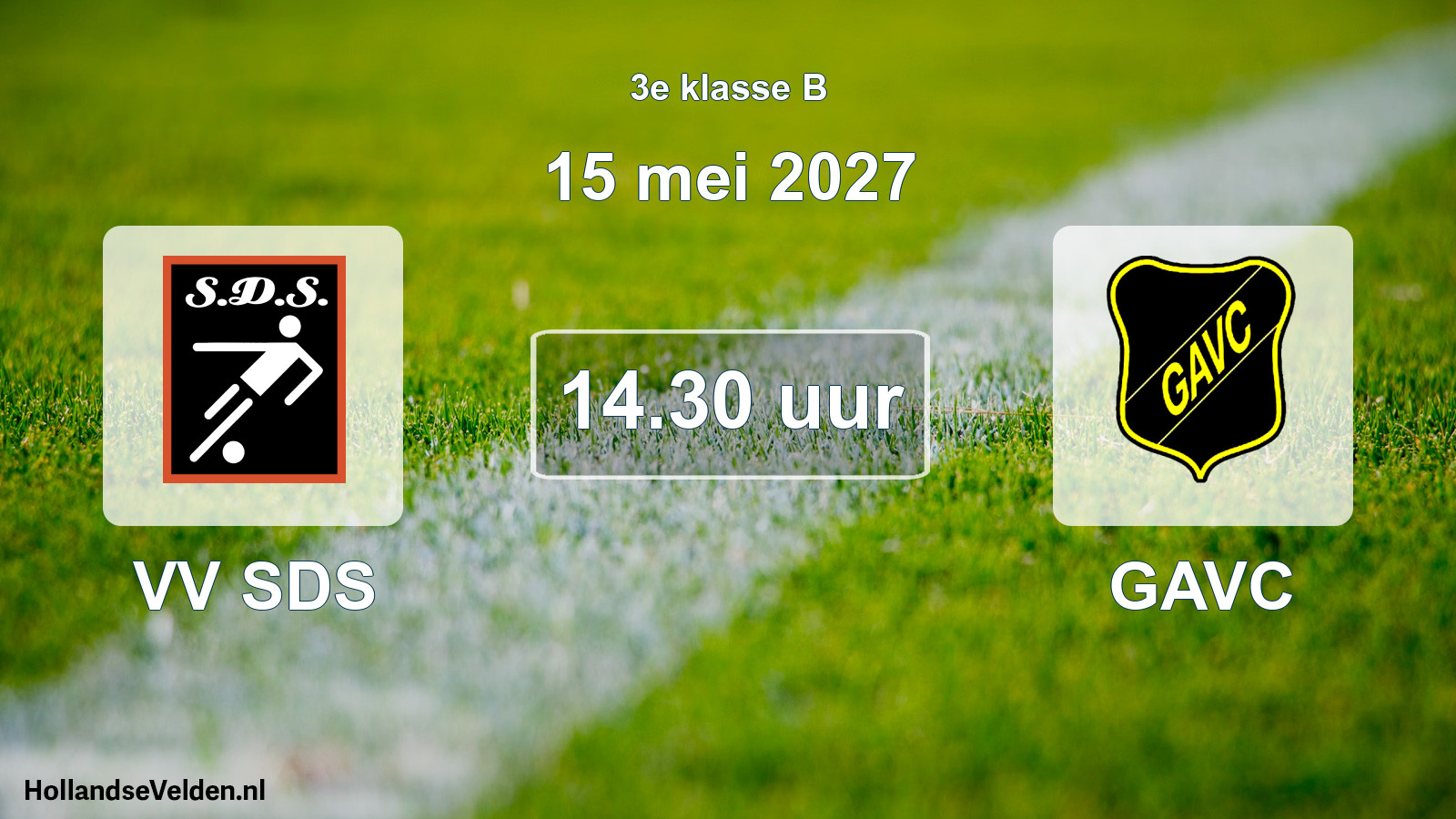Scheduled Match: VV SDS - GAVC (15 May 2027)