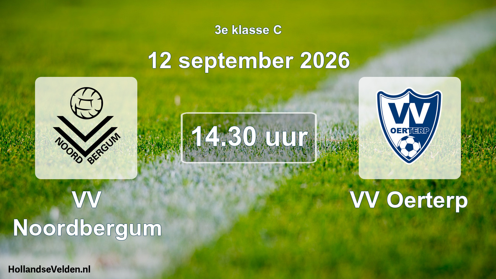 Geplande wedstrijd: VV Noordbergum - VV Oerterp (12 september 2026)