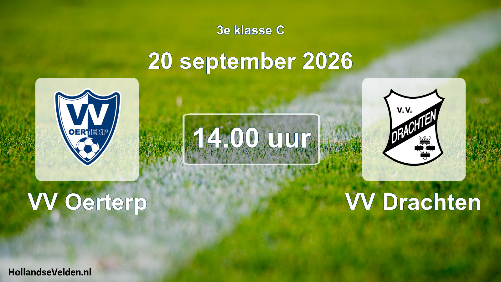 Geplande wedstrijd: VV Oerterp - VV Drachten (20 september 2026)
