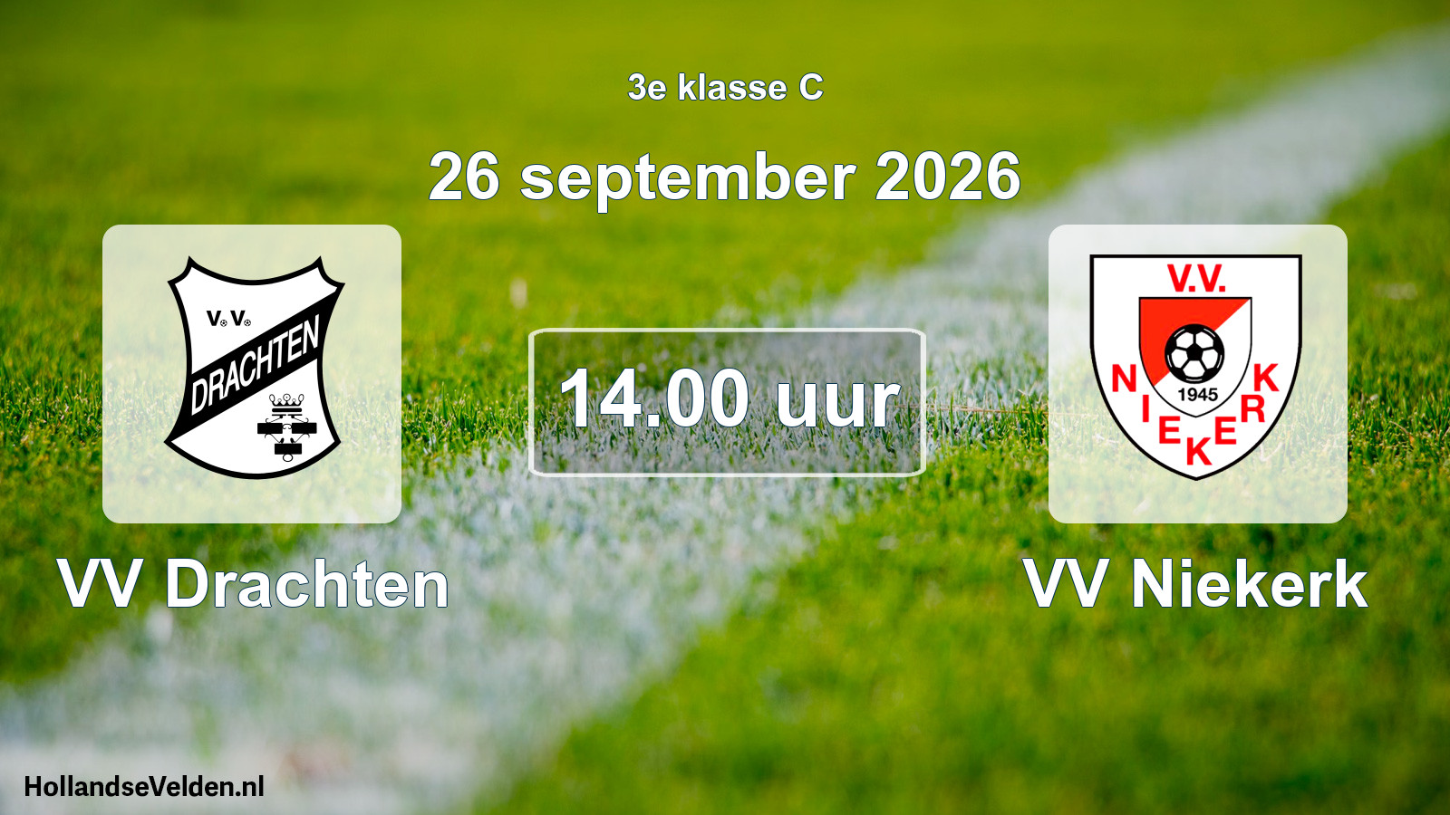 Scheduled Match: VV Drachten - VV Niekerk (26 September 2026)