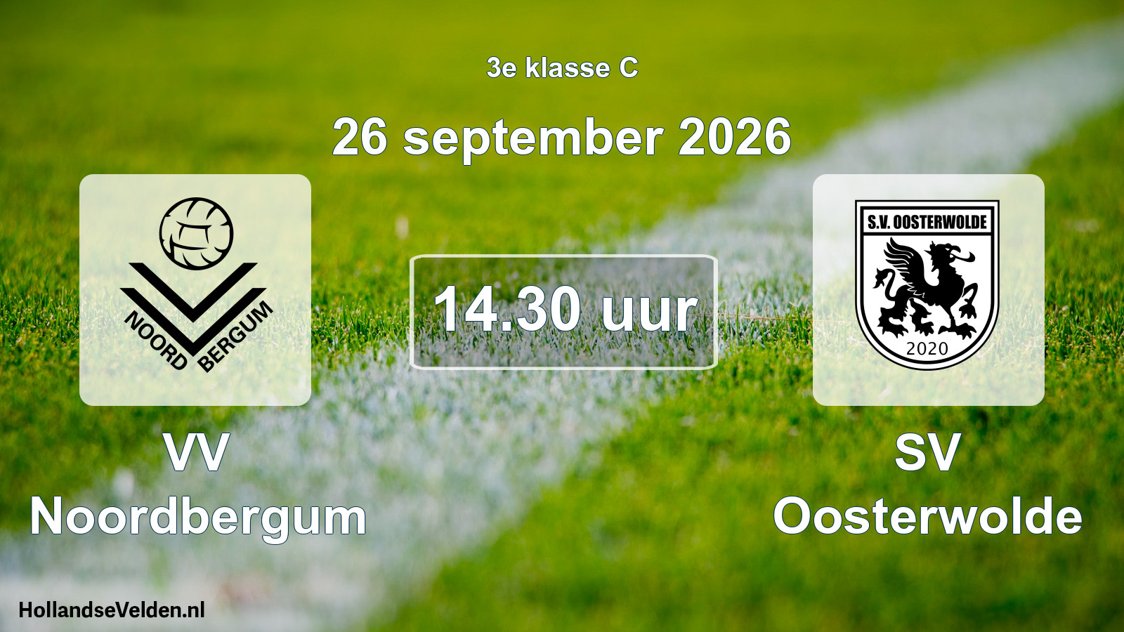 Geplande wedstrijd: VV Noordbergum - SV Oosterwolde (26 september 2026)
