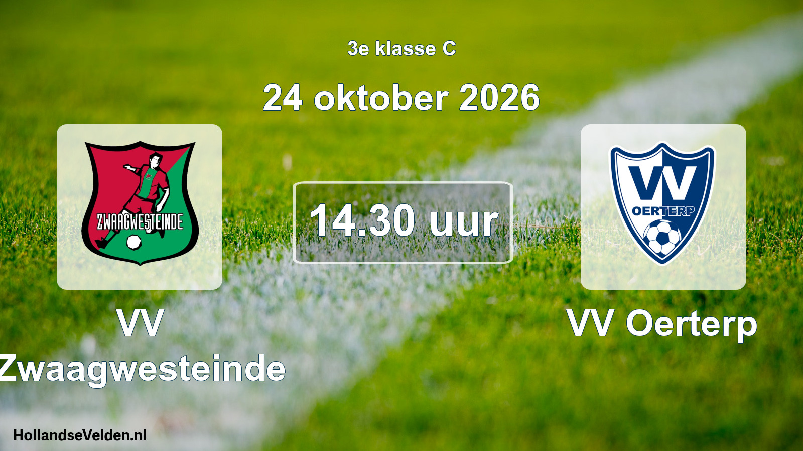 Geplande wedstrijd: VV Zwaagwesteinde - VV Oerterp (24 oktober 2026)