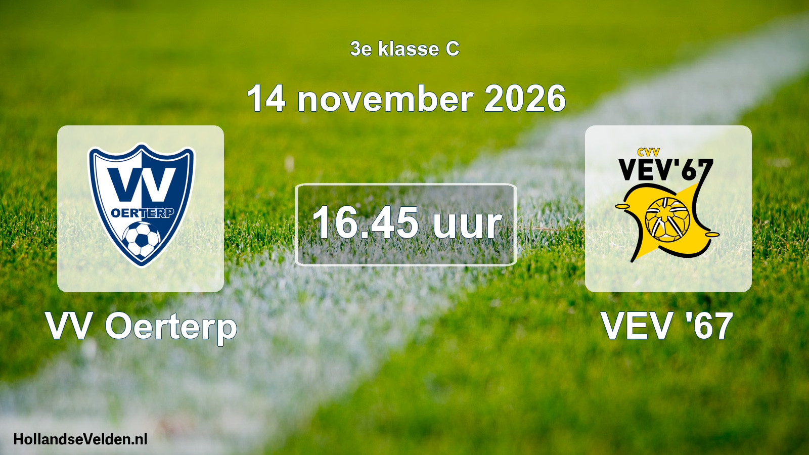 Geplande wedstrijd: VV Oerterp - VEV '67 (14 november 2026)