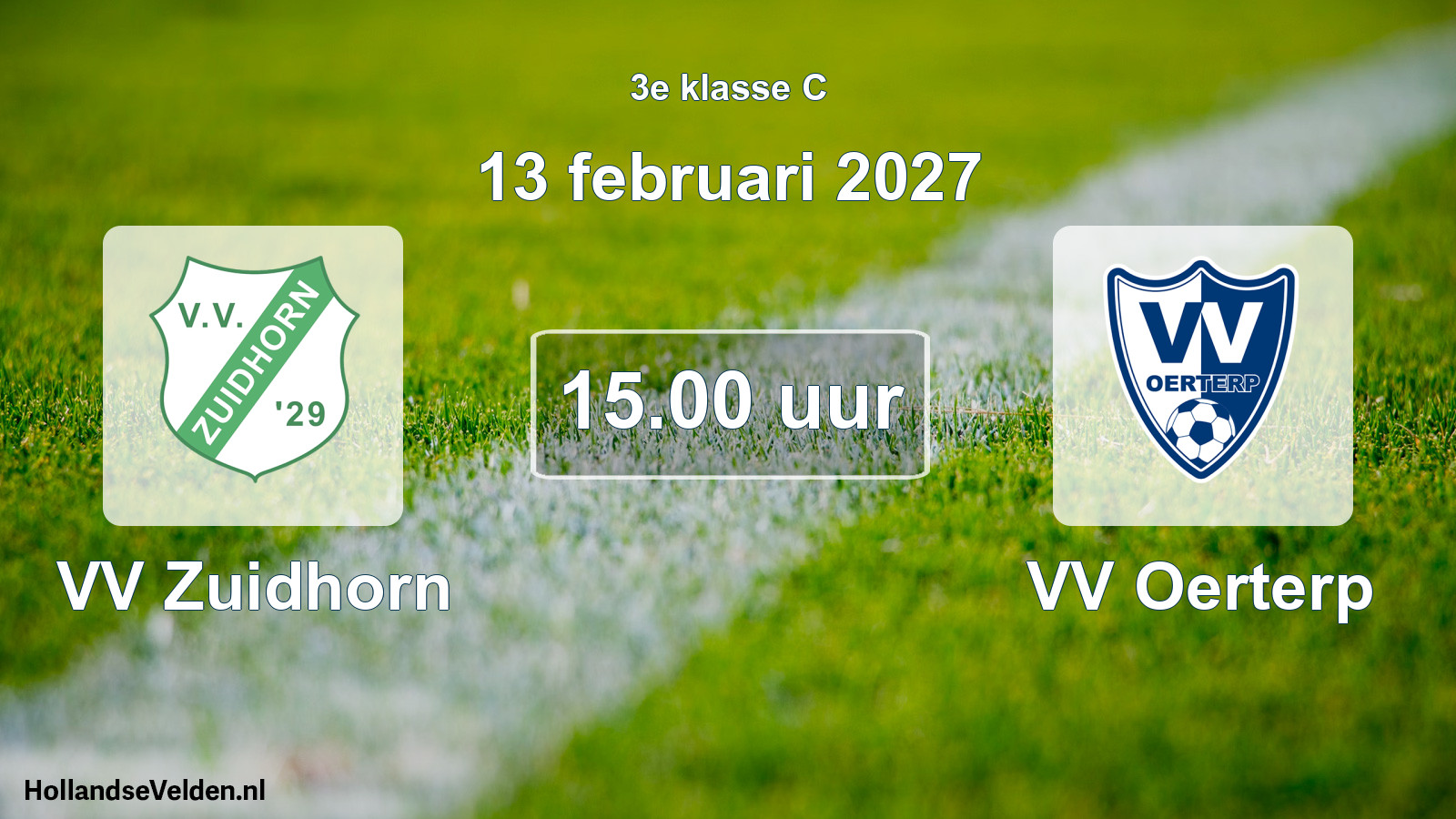 Geplande wedstrijd: VV Zuidhorn - VV Oerterp (13 februari 2027)