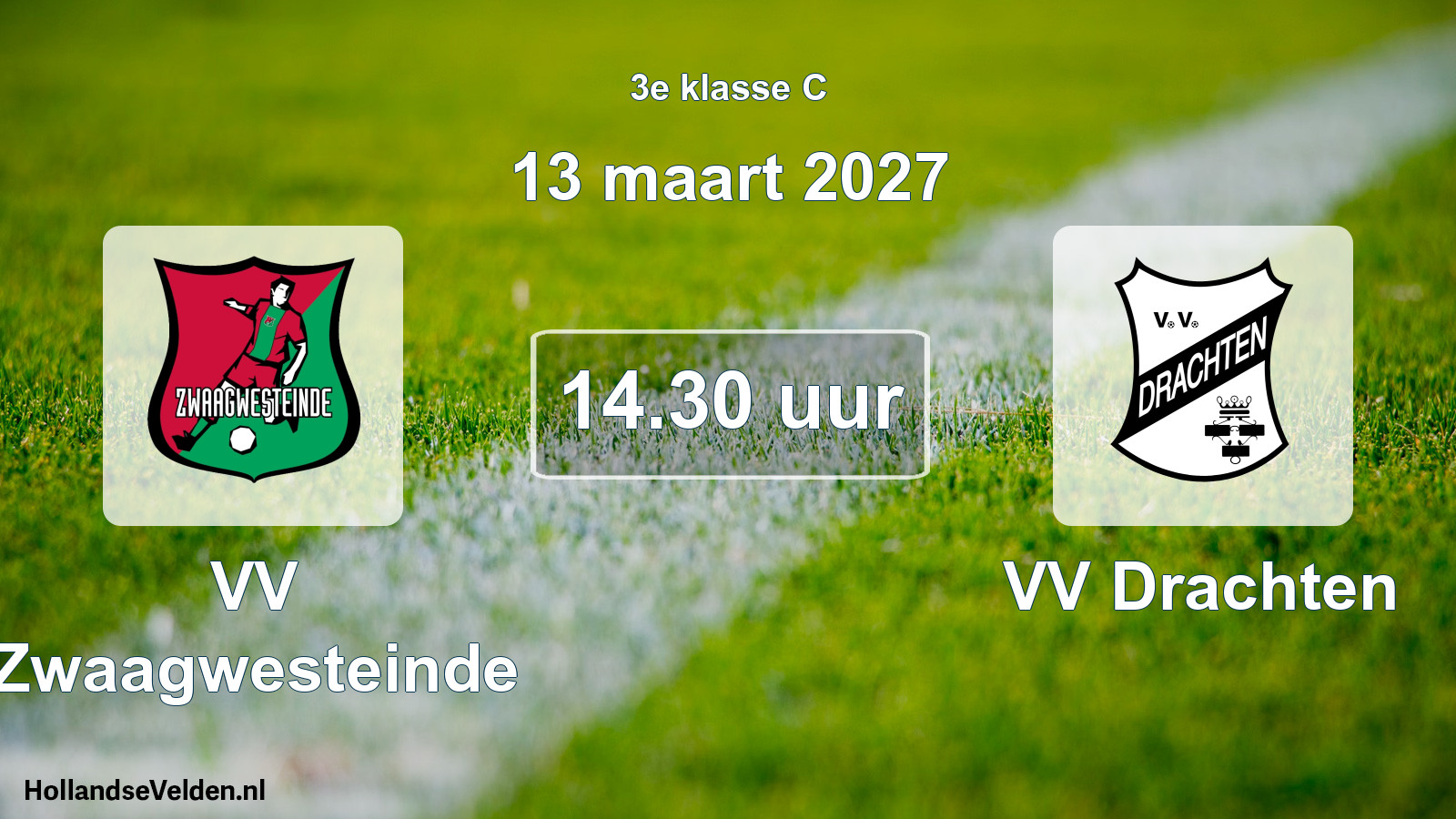 Geplande wedstrijd: VV Zwaagwesteinde - VV Drachten (13 maart 2027)