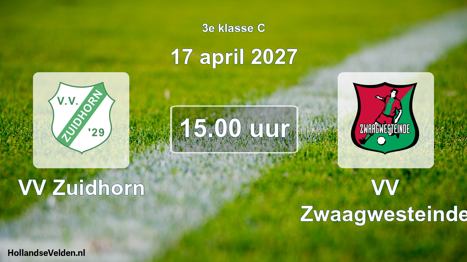 Geplande wedstrijd: VV Zuidhorn - VV Zwaagwesteinde (17 april 2027)