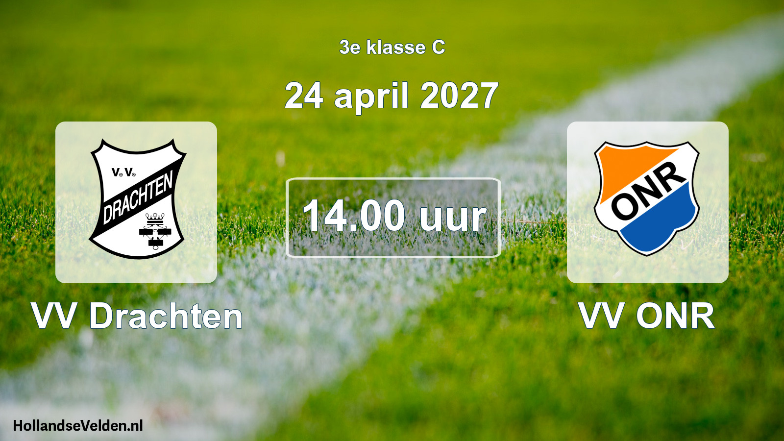 Geplande wedstrijd: VV Drachten - VV ONR (24 april 2027)