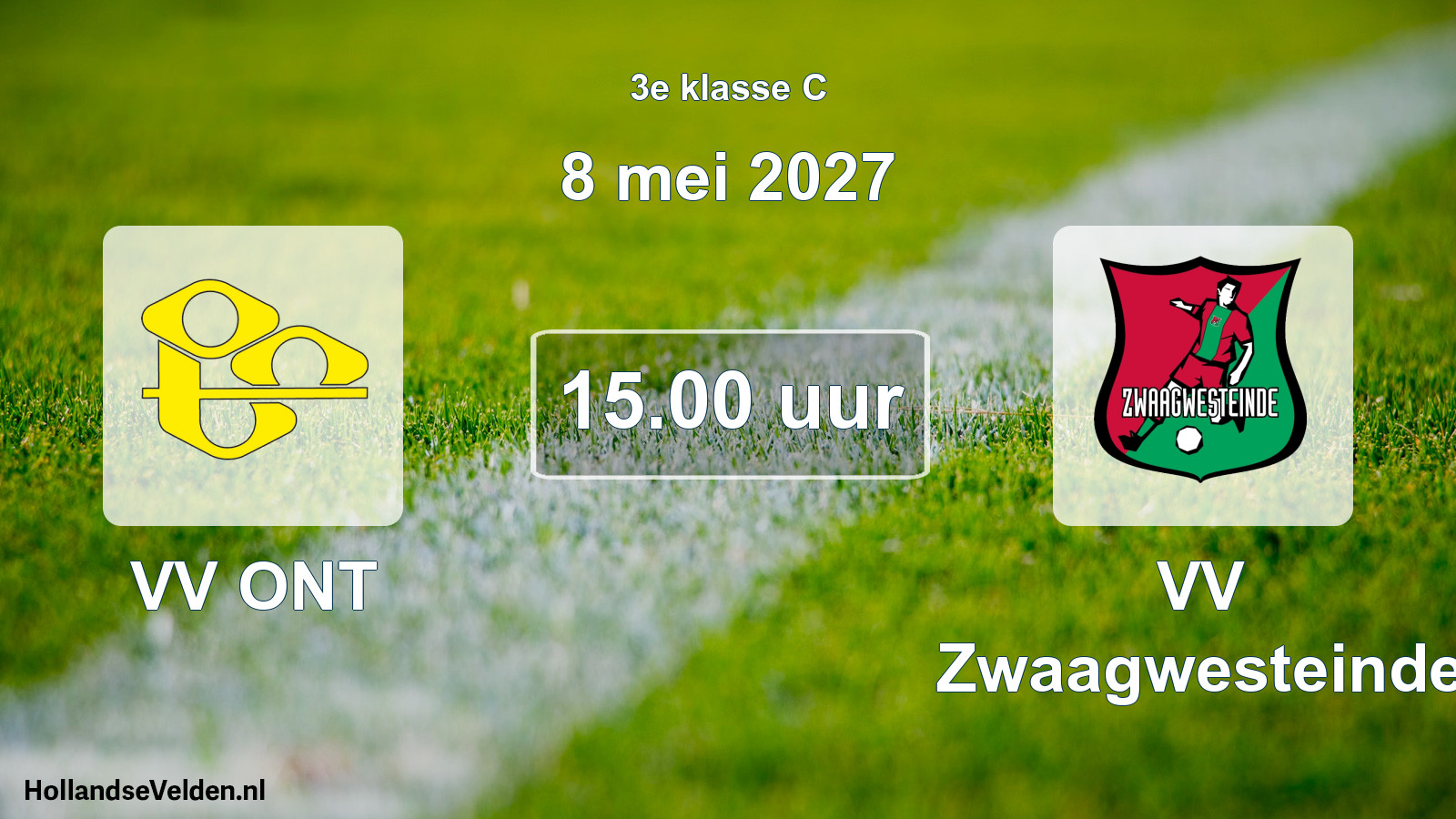 Geplande wedstrijd: VV ONT - VV Zwaagwesteinde (8 mei 2027)