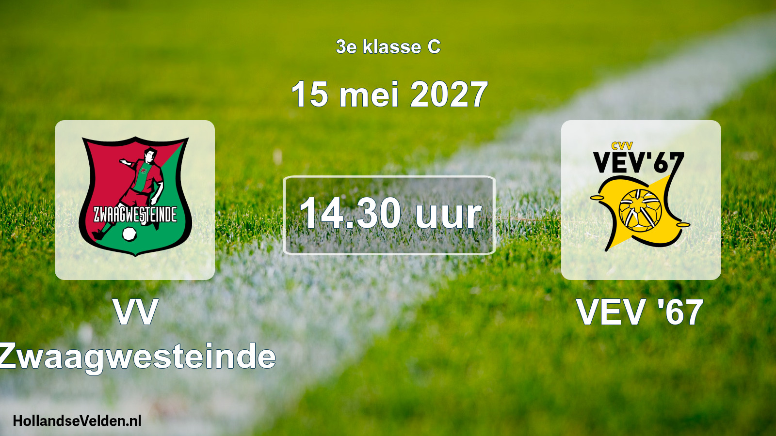 Geplande wedstrijd: VV Zwaagwesteinde - VEV '67 (15 mei 2027)