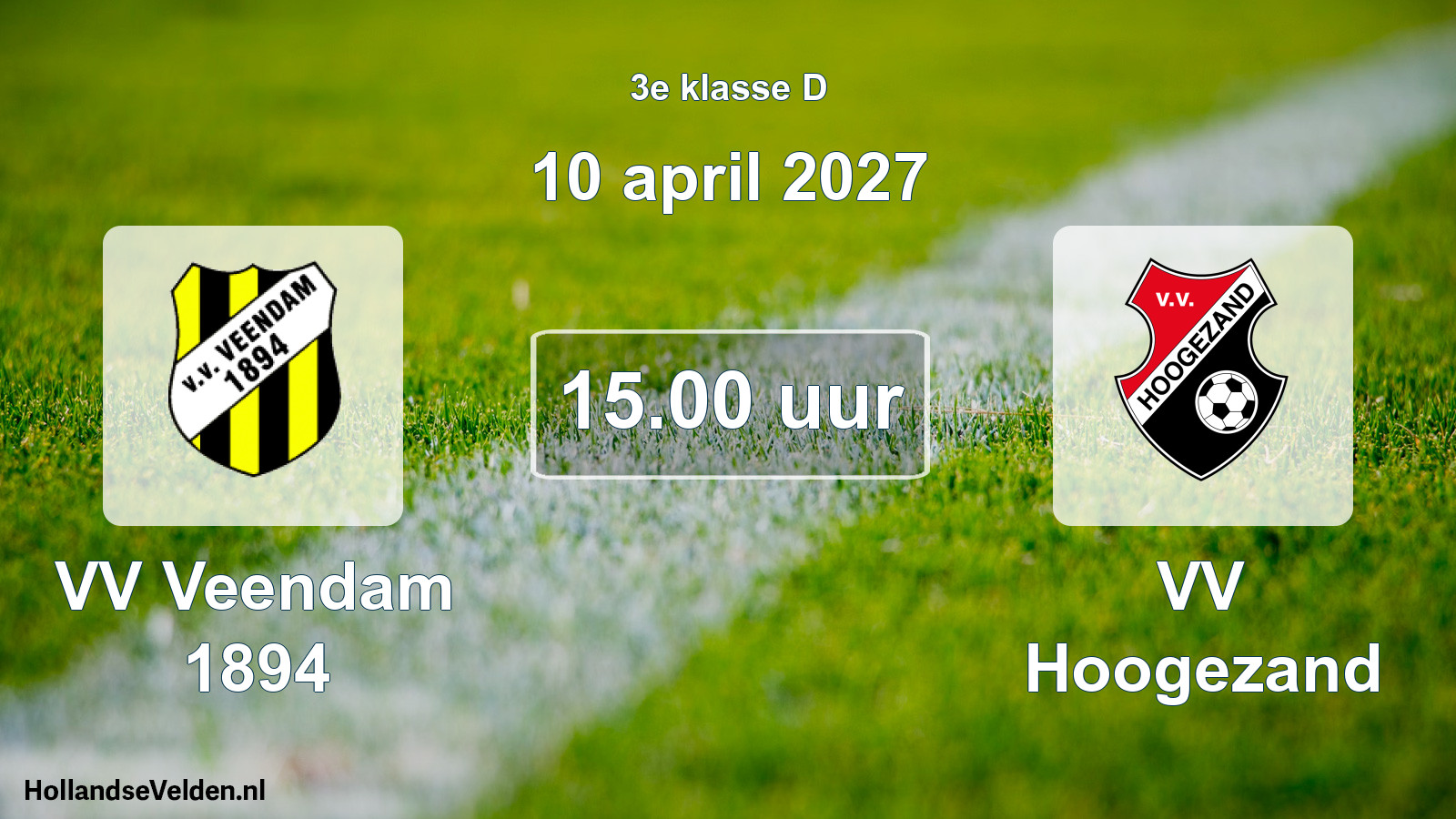 Geplande wedstrijd: VV Veendam 1894 - VV Hoogezand (10 april 2027)