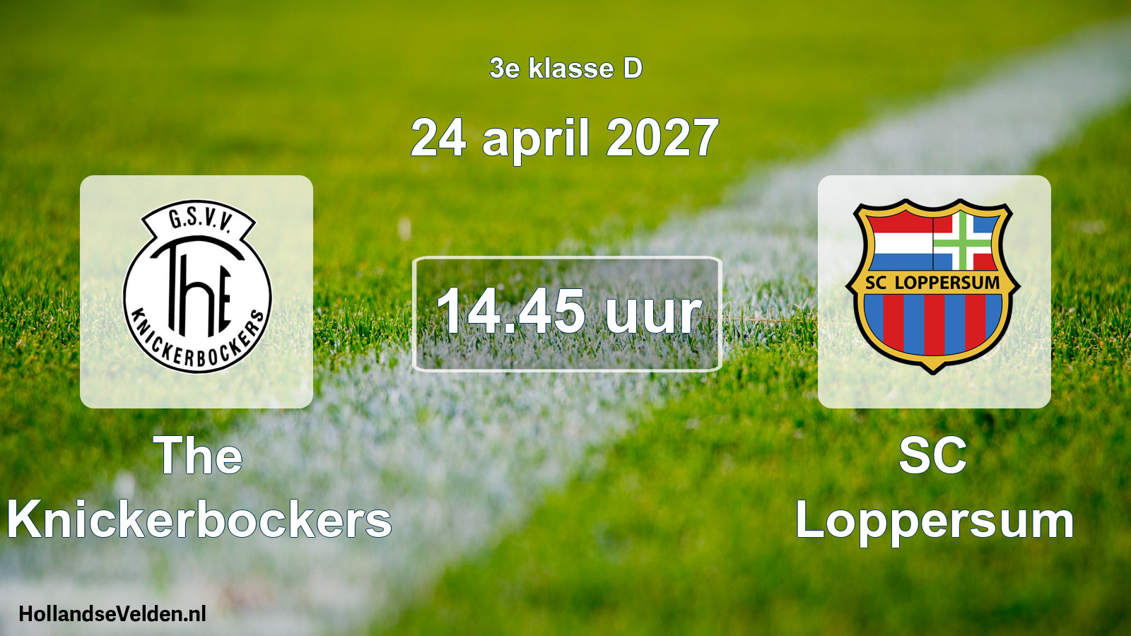 Geplande wedstrijd: The Knickerbockers - SC Loppersum (24 april 2027)