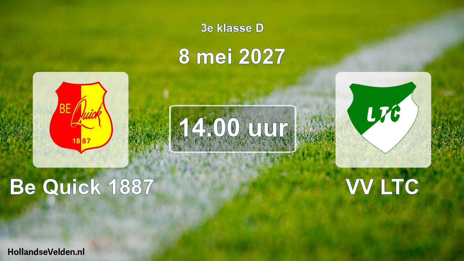 Geplande wedstrijd: Be Quick 1887 - VV LTC (8 mei 2027)