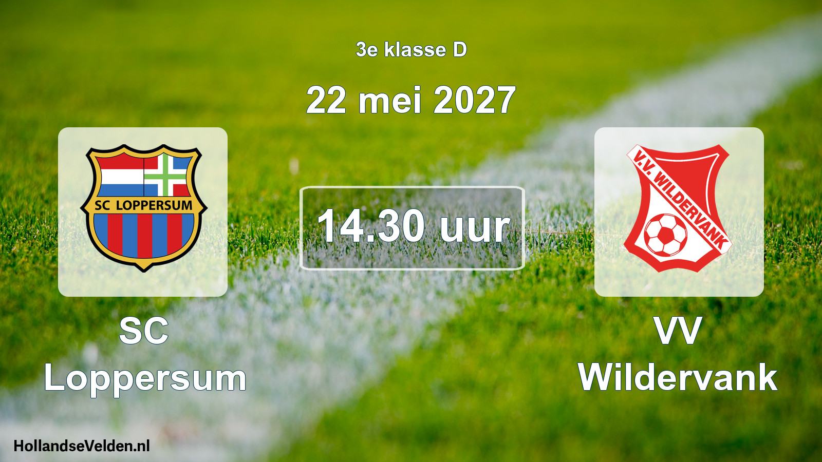 Geplande wedstrijd: SC Loppersum - VV Wildervank (22 mei 2027)
