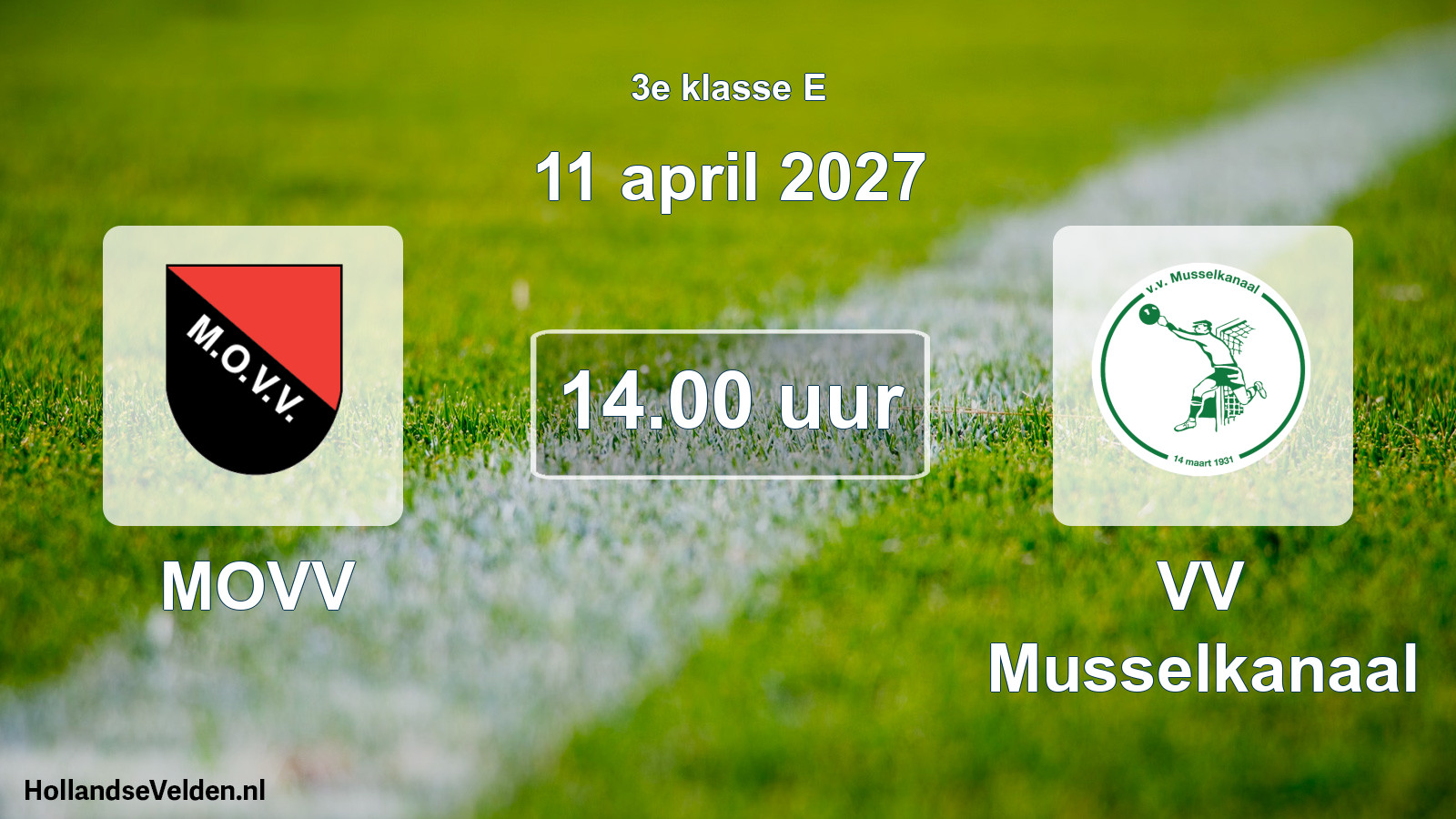 Geplande wedstrijd: MOVV - VV Musselkanaal (11 april 2027)