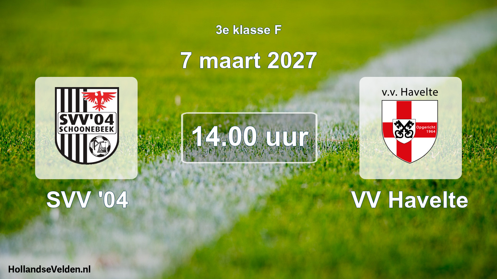 Geplande wedstrijd: SVV '04 - VV Havelte (7 maart 2027)