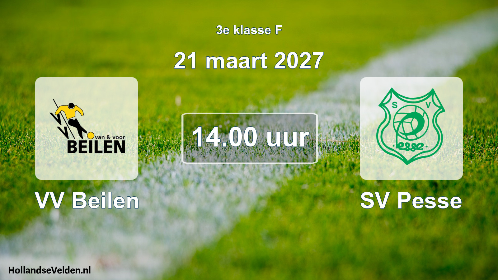 Geplande wedstrijd: VV Beilen - SV Pesse (21 maart 2027)