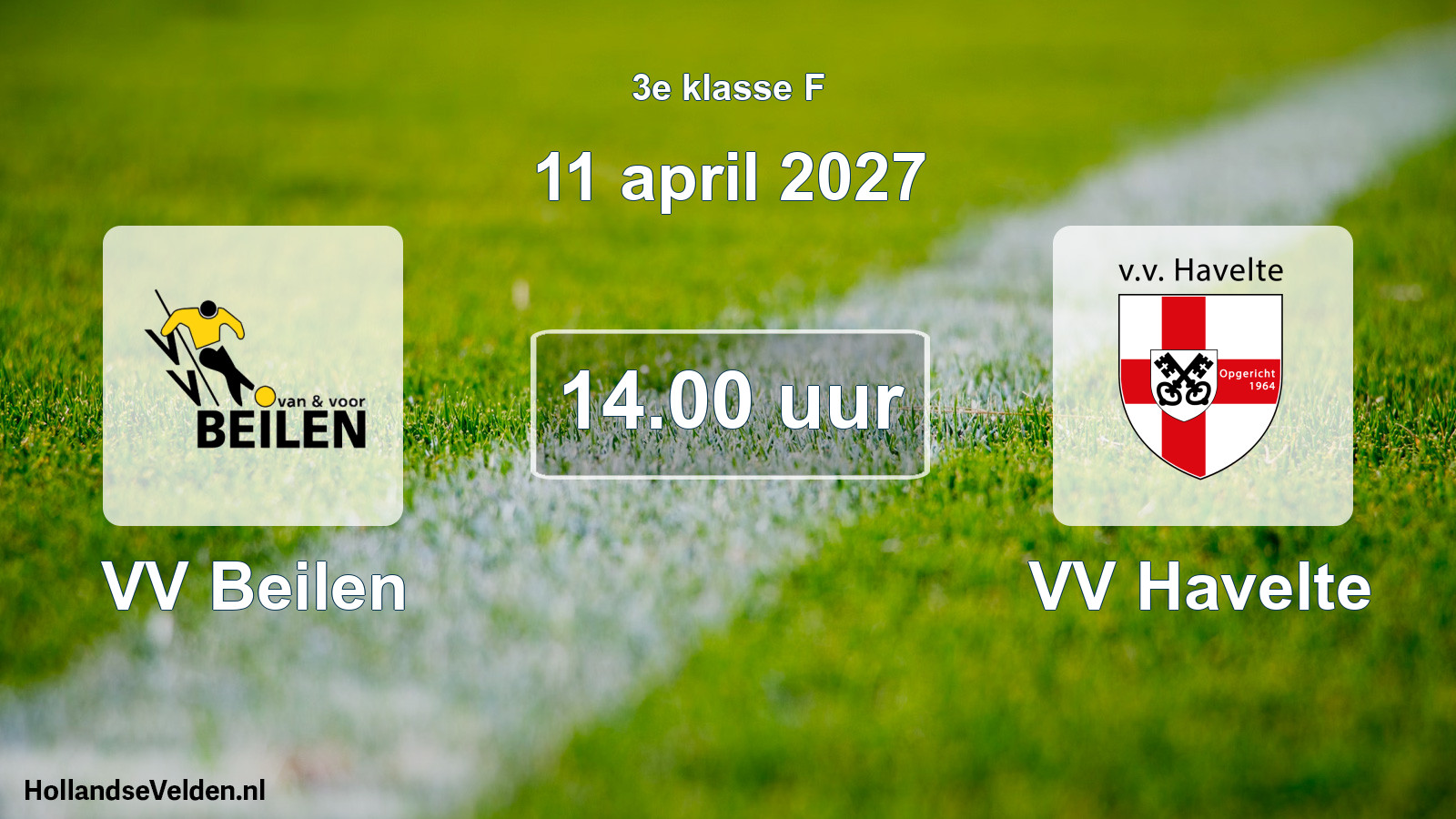 Geplande wedstrijd: VV Beilen - VV Havelte (11 april 2027)