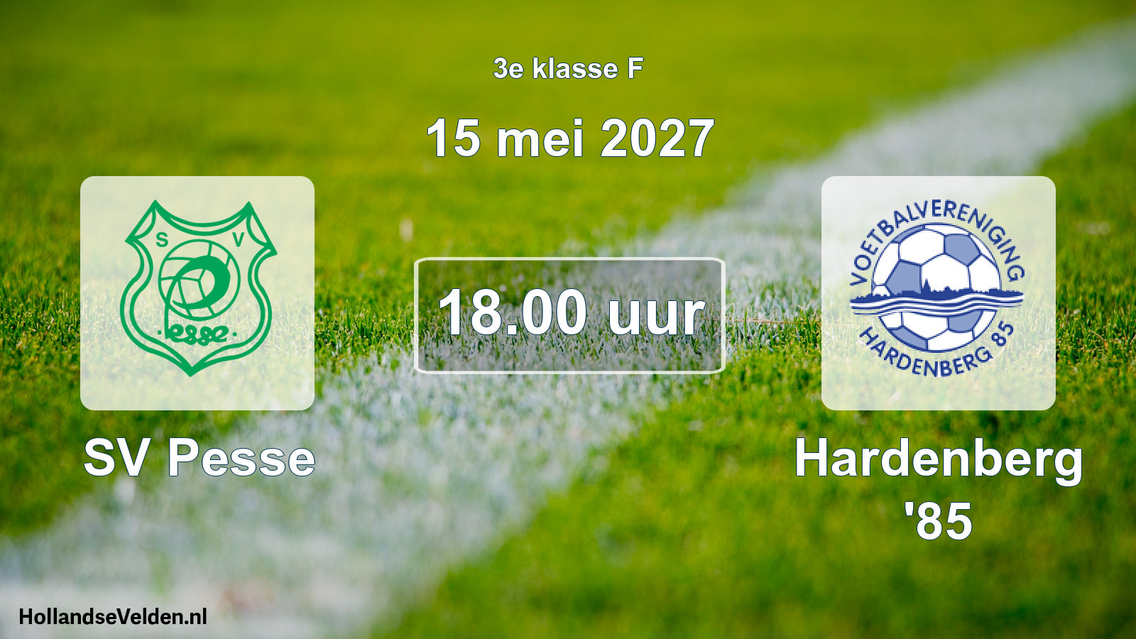 Geplande wedstrijd: SV Pesse - Hardenberg '85 (15 mei 2027)