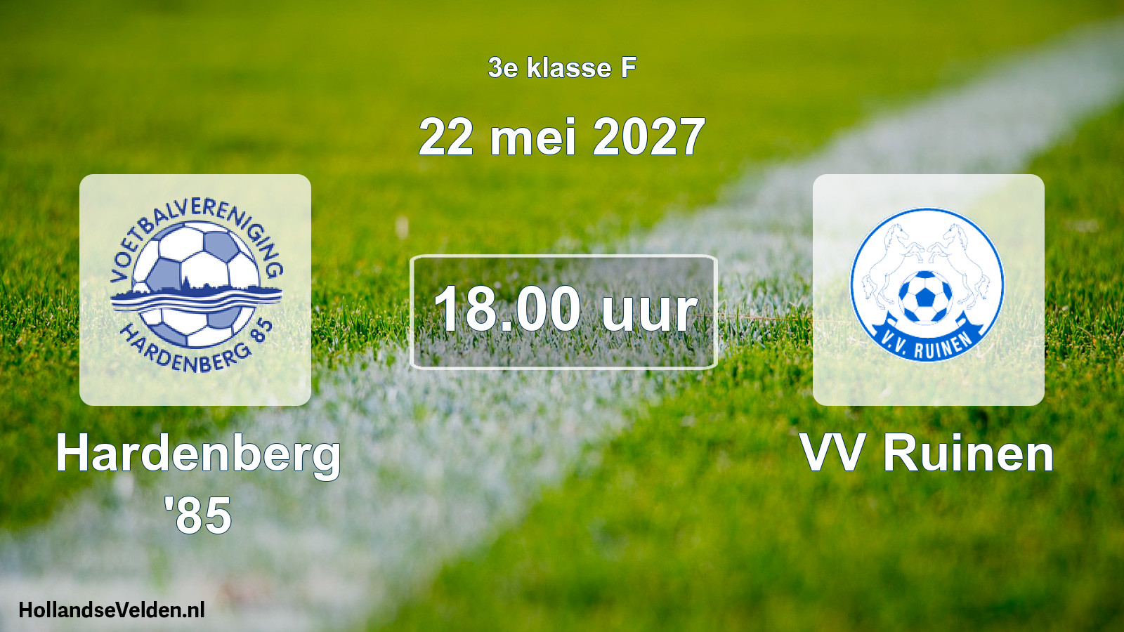 Geplande wedstrijd: Hardenberg '85 - VV Ruinen (22 mei 2027)