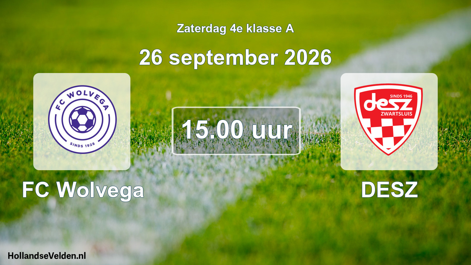 Scheduled Match: FC Wolvega - DESZ (26 September 2026)