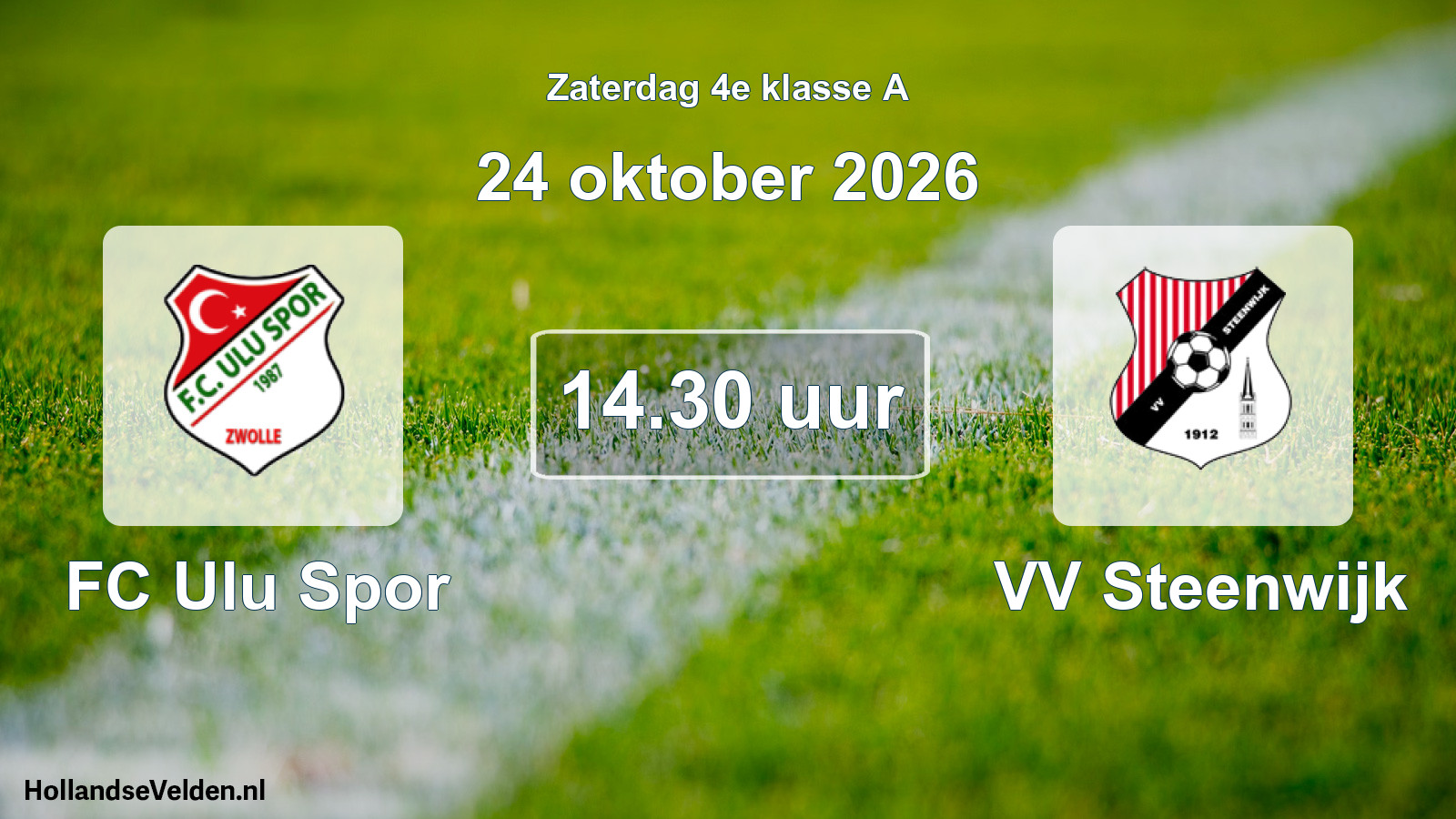 Scheduled Match: FC Ulu Spor - VV Steenwijk (24 October 2026)