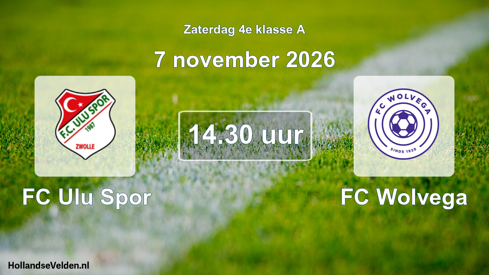 Scheduled Match: FC Ulu Spor - FC Wolvega (7 November 2026)