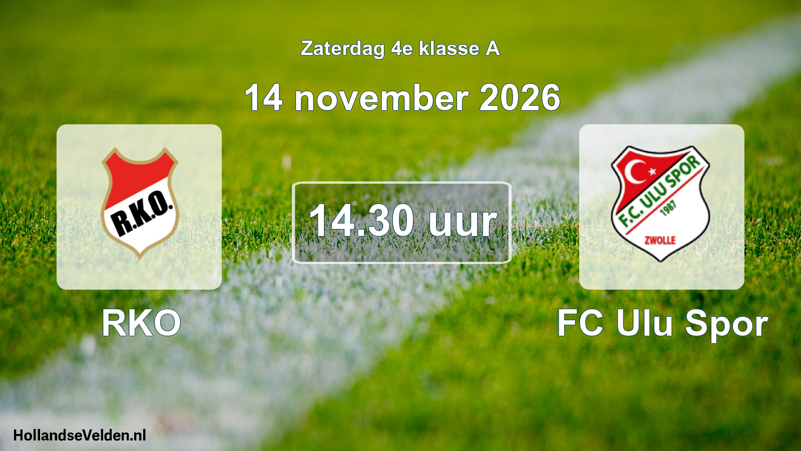 Scheduled Match: RKO - FC Ulu Spor (14 November 2026)