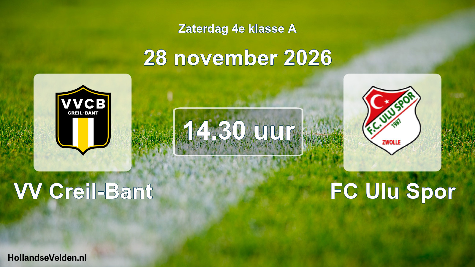 Scheduled Match: VV Creil-Bant - FC Ulu Spor (28 November 2026)