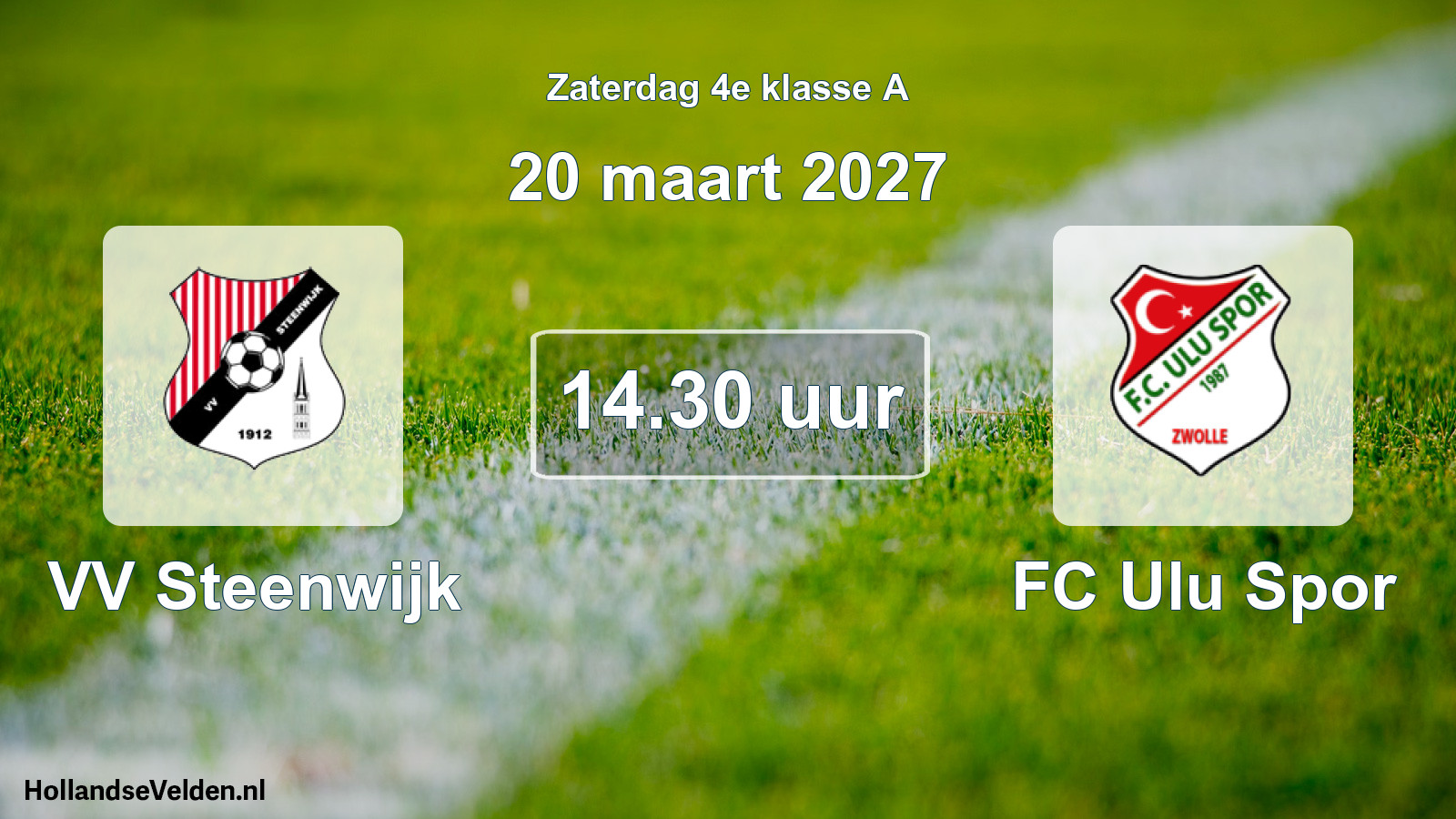 Scheduled Match: VV Steenwijk - FC Ulu Spor (20 March 2027)