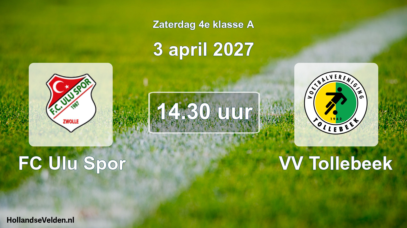 Scheduled Match: FC Ulu Spor - VV Tollebeek (3 April 2027)