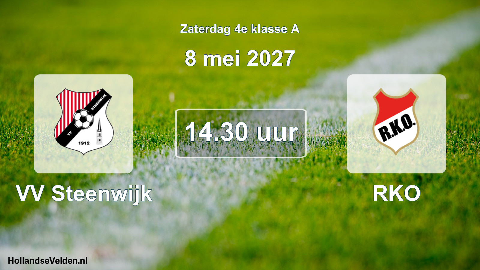 Scheduled Match: VV Steenwijk - RKO (8 May 2027)