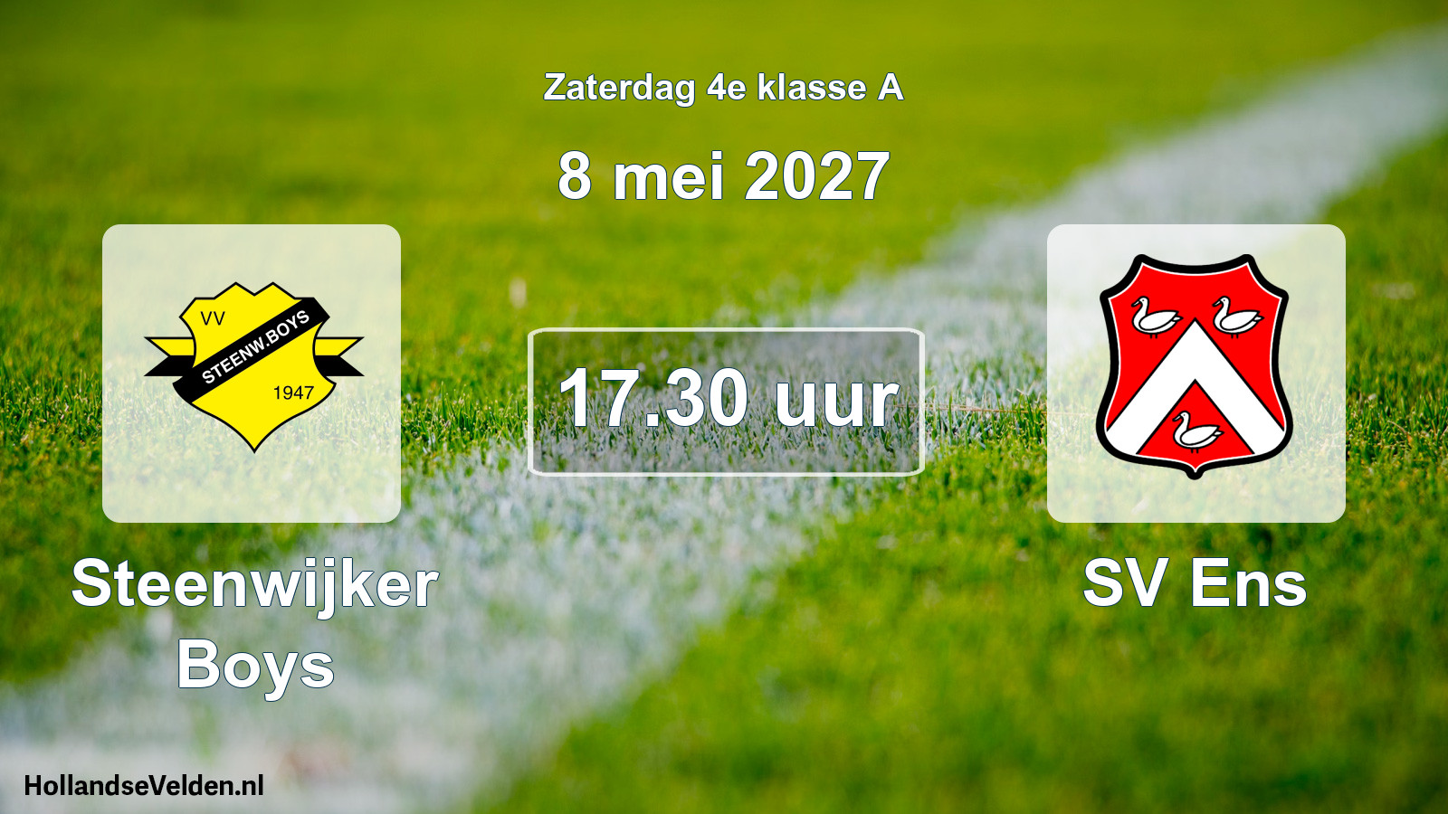 Scheduled Match: Steenwijker Boys - SV Ens (8 May 2027)