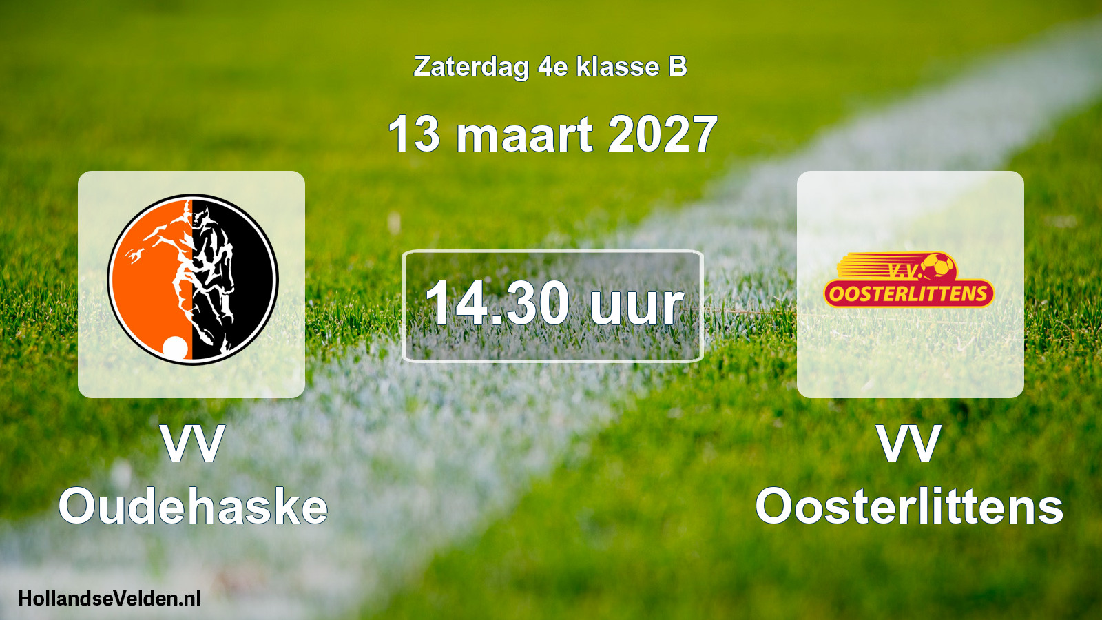 Geplande wedstrijd: VV Oudehaske - VV Oosterlittens (13 maart 2027)