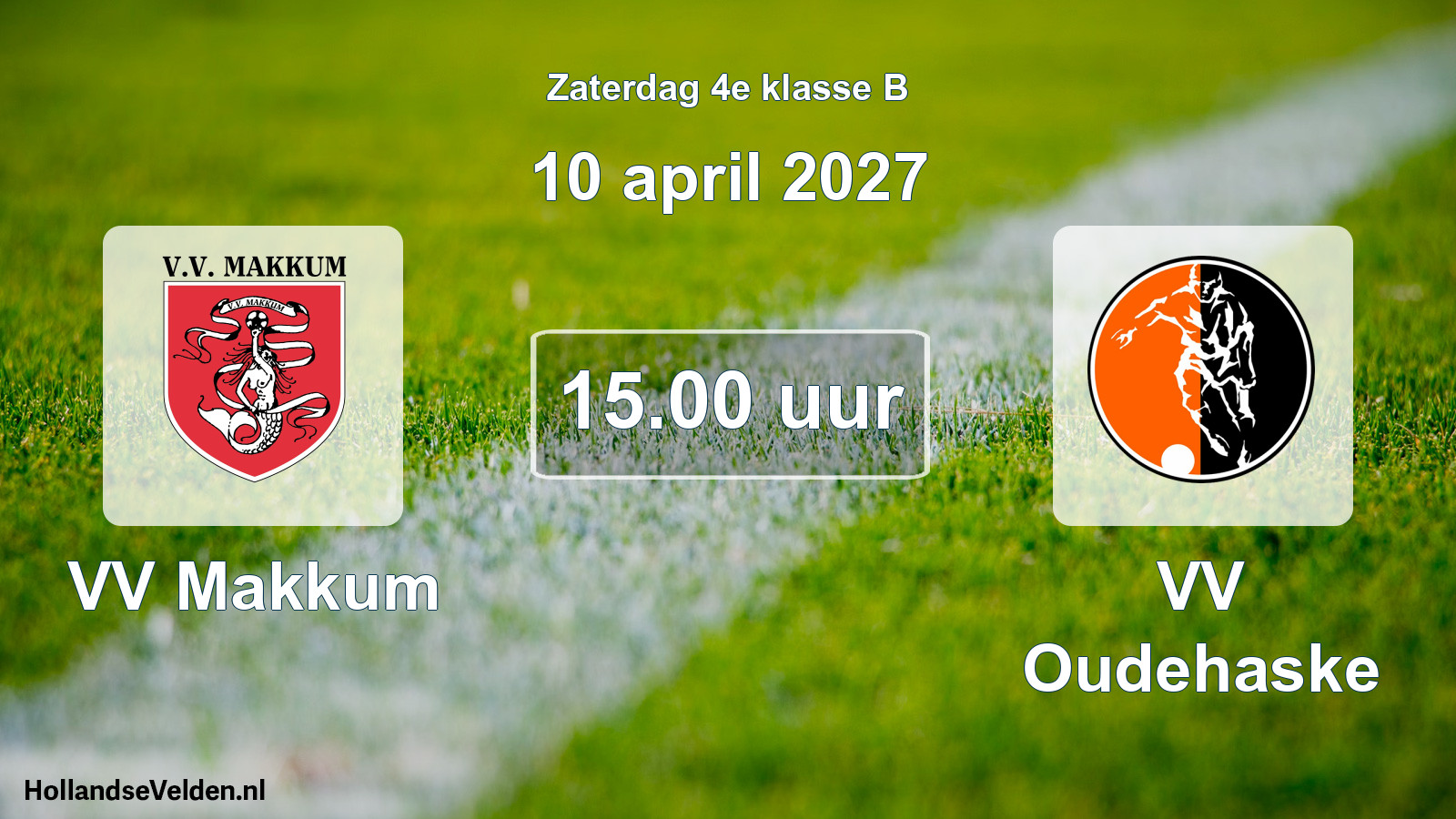 Geplande wedstrijd: VV Makkum - VV Oudehaske (10 april 2027)