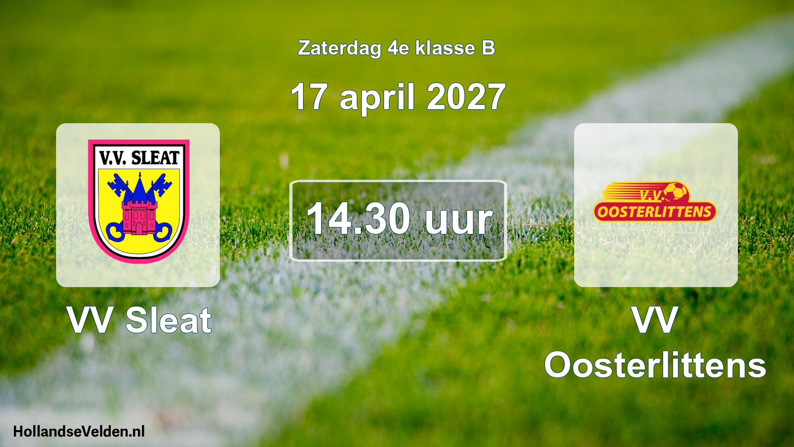 Geplande wedstrijd: VV Sleat - VV Oosterlittens (17 april 2027)