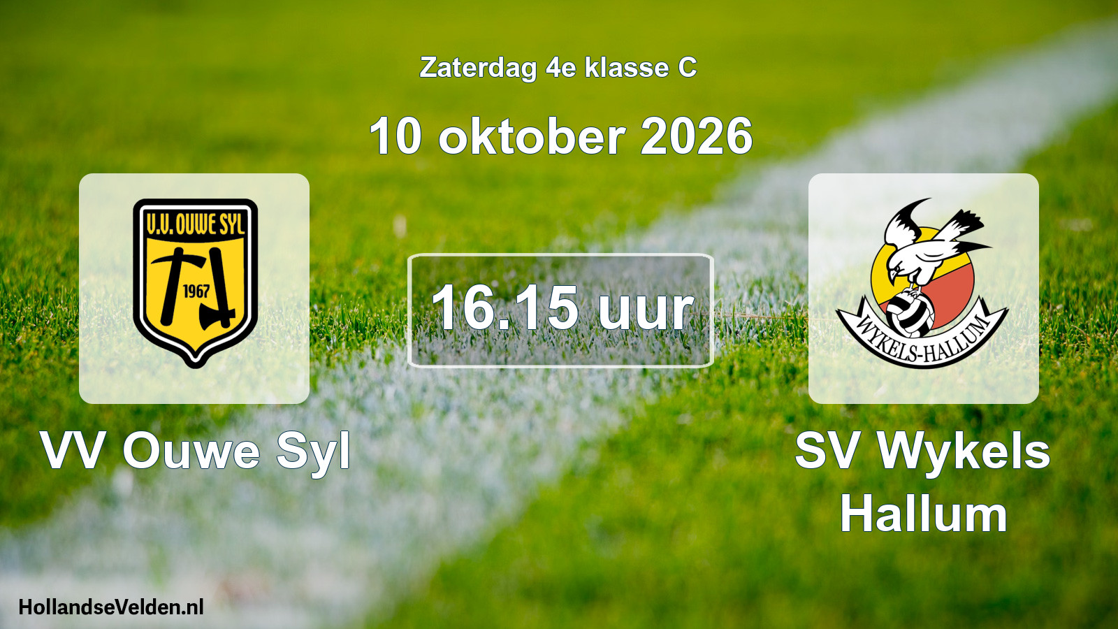 Geplande wedstrijd: VV Ouwe Syl - SV Wykels Hallum (10 oktober 2026)