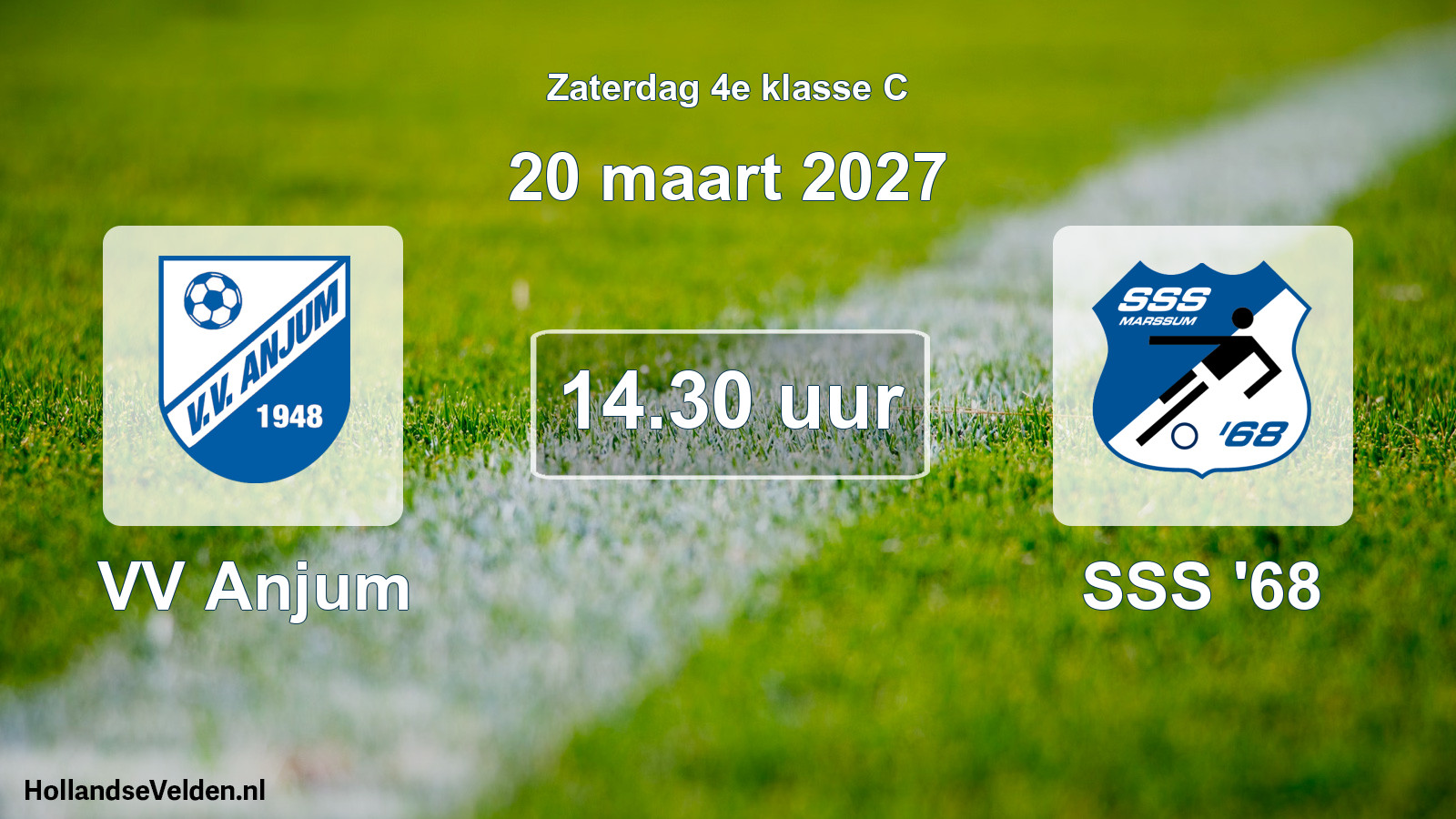 Geplande wedstrijd: VV Anjum - SSS '68 (20 maart 2027)