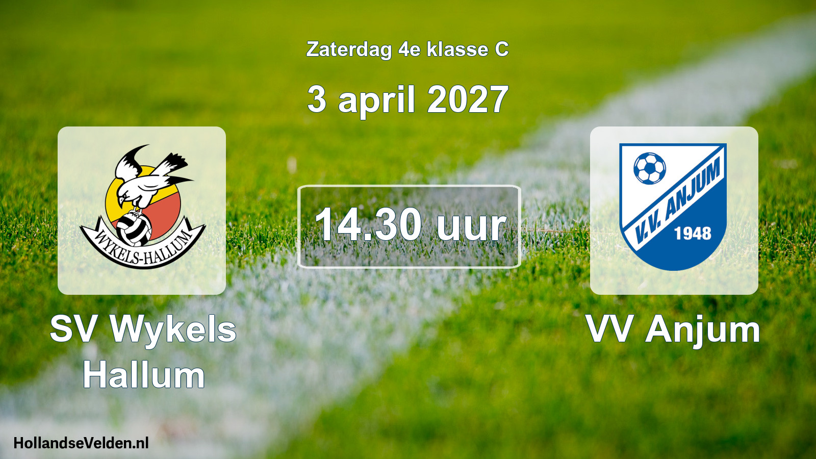 Geplande wedstrijd: SV Wykels Hallum - VV Anjum (3 april 2027)