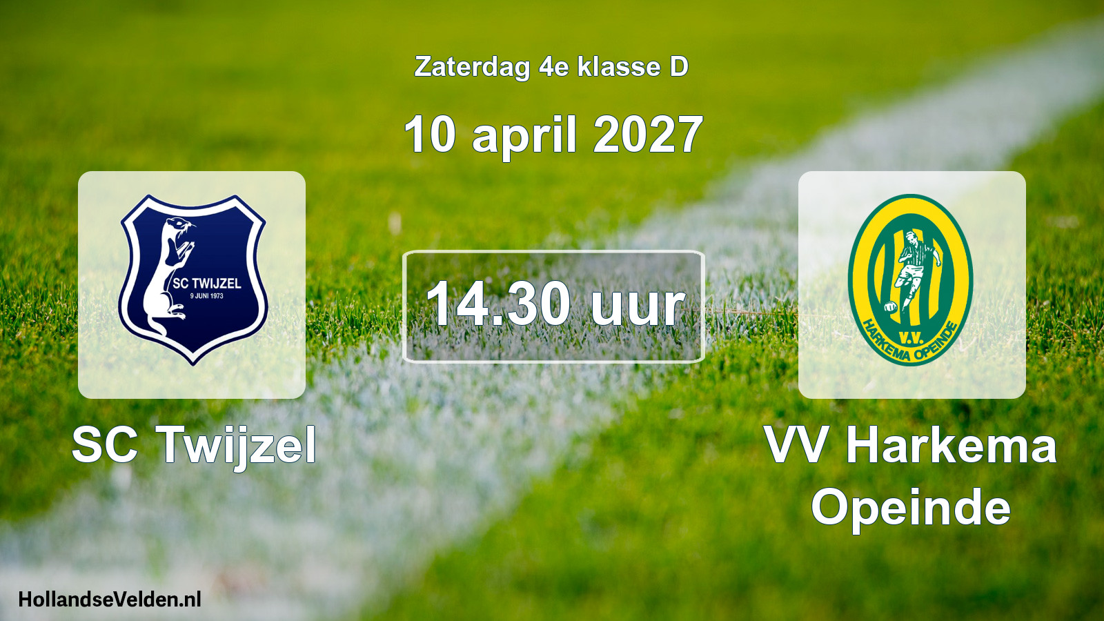 Geplande wedstrijd: SC Twijzel - VV Harkema Opeinde (10 april 2027)
