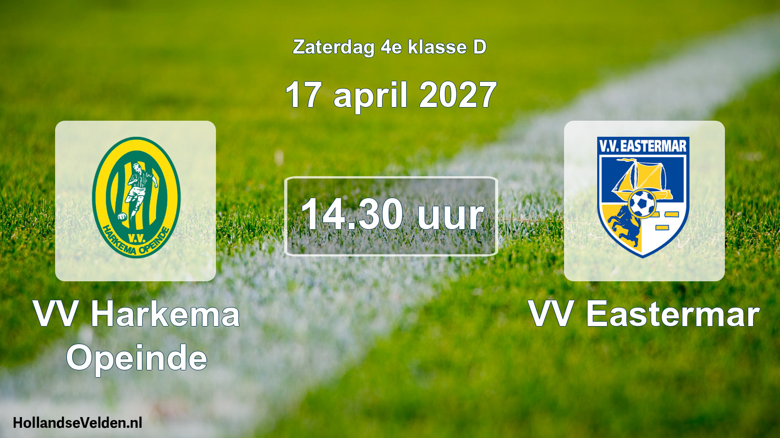 Geplande wedstrijd: VV Harkema Opeinde - VV Eastermar (17 april 2027)
